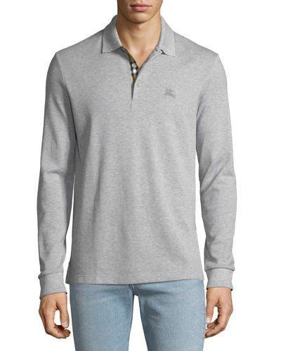 burberry hartford long sleeve polo|Shop Burberry Hartford Cotton Polo .